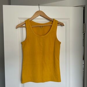 Three Dots Essential Heritage Knit Rocker Tank Size M | Beeswax